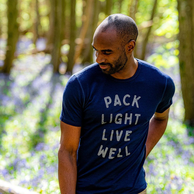 Isobaa | Mens Merino 150 Pack Light Tee (Navy) | Gear up for everyday adventures and outdoor pursuits with Isobaa's soft superfine Merino Tee.
