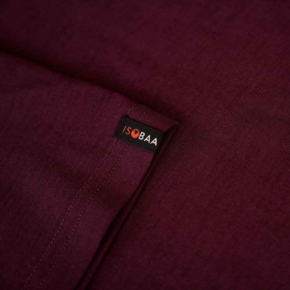 Isobaa | Mens Merino 150 Pack Light Tee (Wine) | Gear up for everyday adventures and outdoor pursuits with Isobaa's soft superfine Merino Tee.
