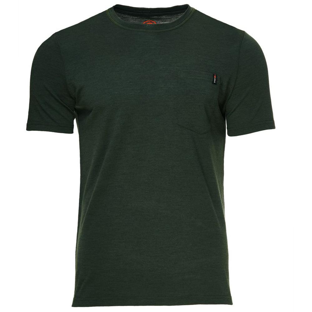 Isobaa | Mens Merino 150 Pocket Tee (Forest) | Gear up for outdoor adventure with Isobaa's superfine Merino Tee – a perfect blend of comfort, practicality, and sustainable design.