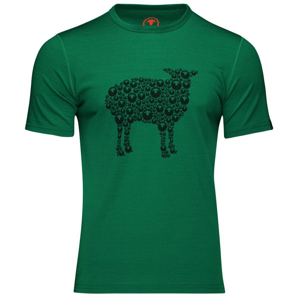 Mens Merino 150 Sheep Tee (Green)