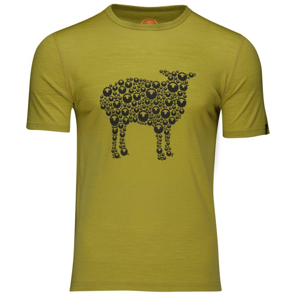 Isobaa | Mens Merino 150 Sheep Tee (Lime) | Gear up for everyday adventures in Isobaa's superfine Merino Tee.