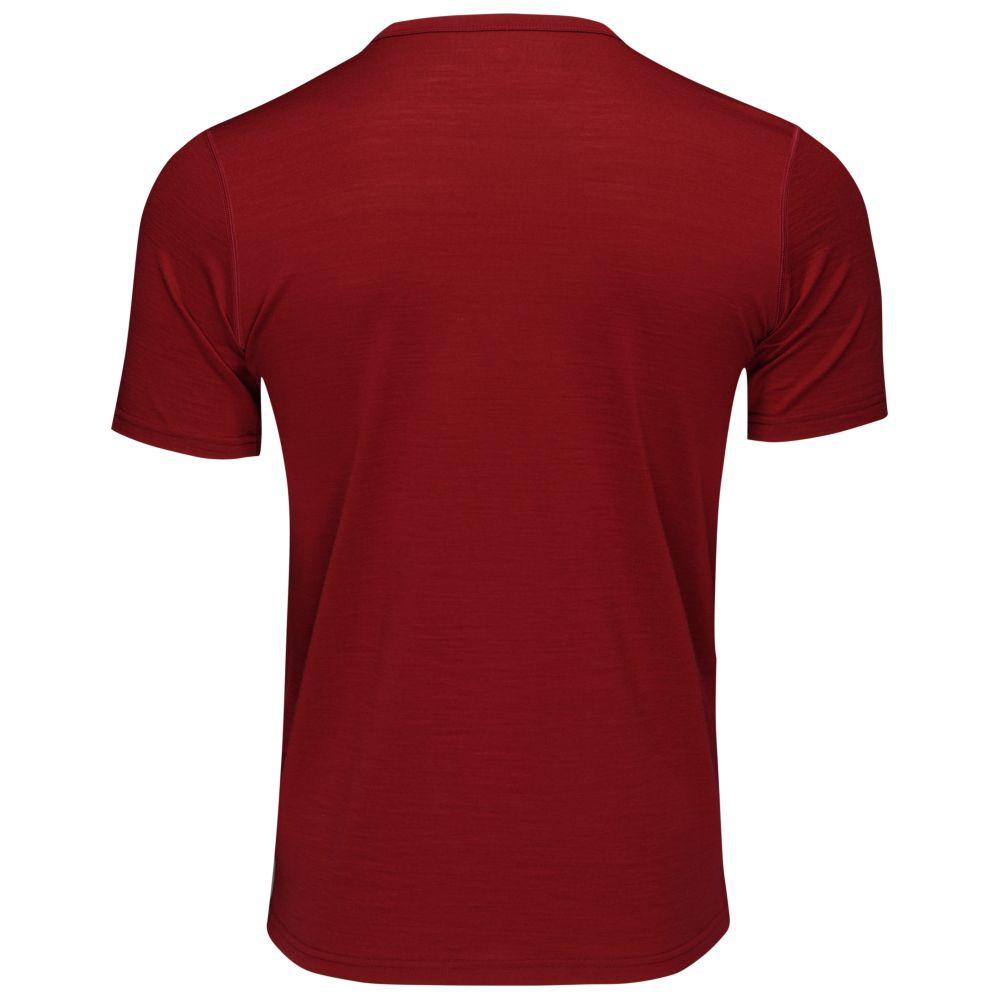 Isobaa | Mens Merino 150 Sheep Tee (Red) | Gear up for everyday adventures in Isobaa's superfine Merino Tee.