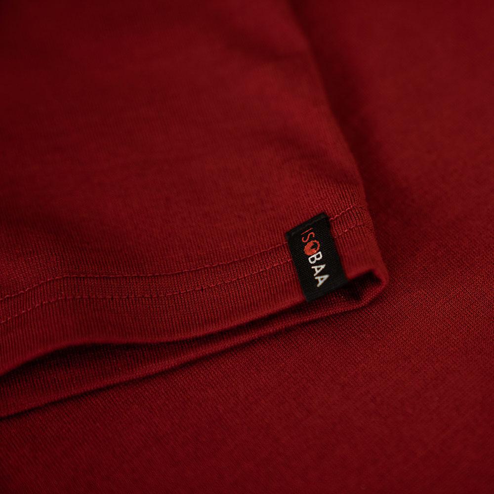 Isobaa | Mens Merino 150 Sheep Tee (Red) | Gear up for everyday adventures in Isobaa's superfine Merino Tee.