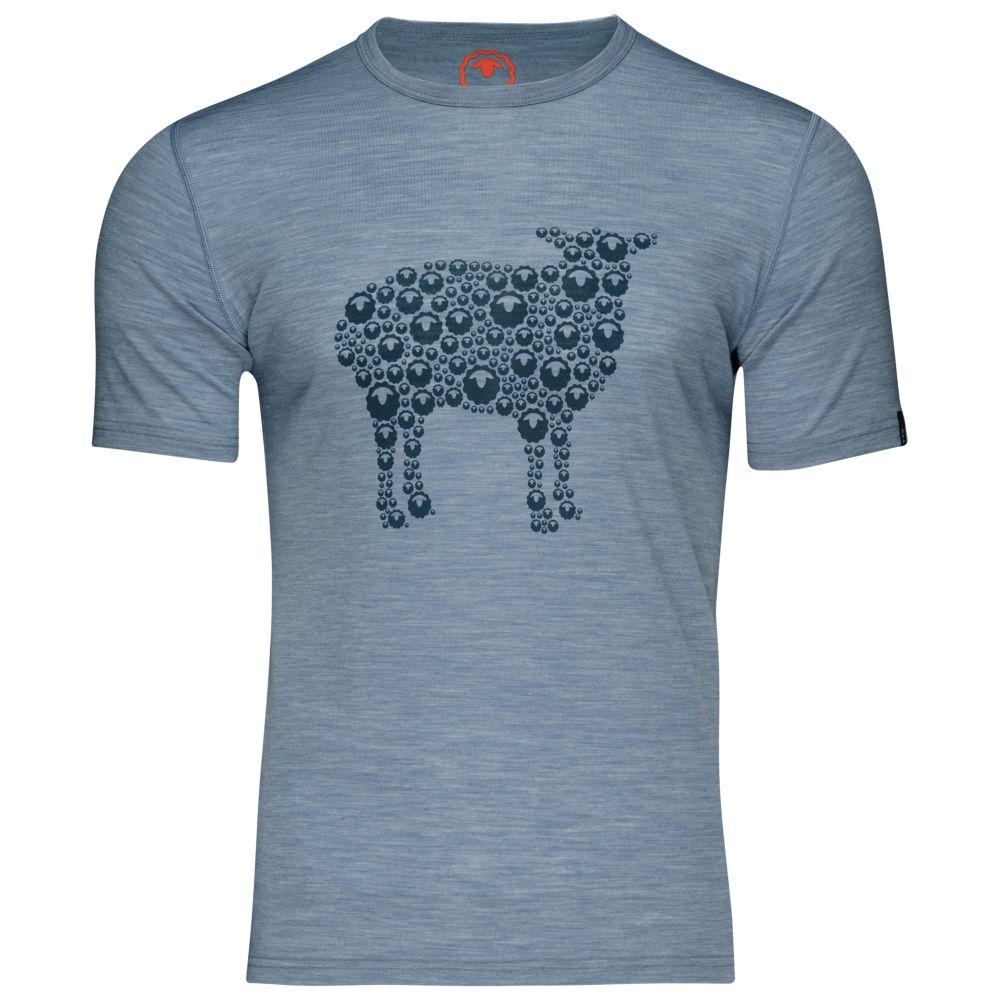 Isobaa | Mens Merino 150 Sheep Tee (Sky) | Gear up for everyday adventures in Isobaa's superfine Merino Tee.