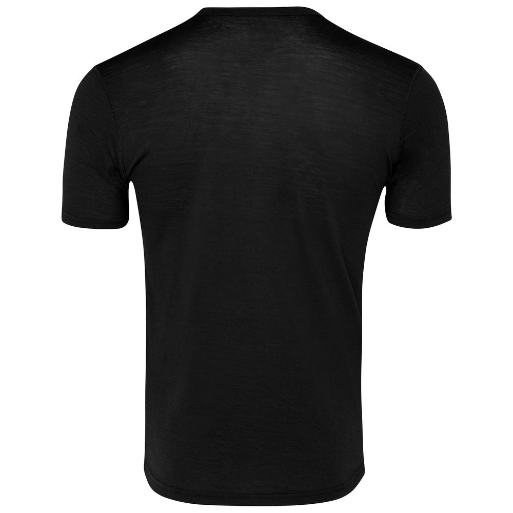 Isobaa | Mens Merino 150 Short Sleeve Crew (Black) | Gear up for performance and comfort with Isobaa's technical Merino short-sleeved top.