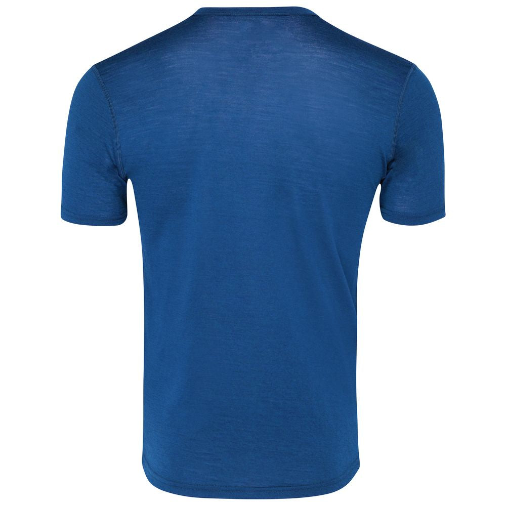 Isobaa | Mens Merino 150 Short Sleeve Crew (Blue) | Gear up for performance and comfort with Isobaa's technical Merino short-sleeved top.