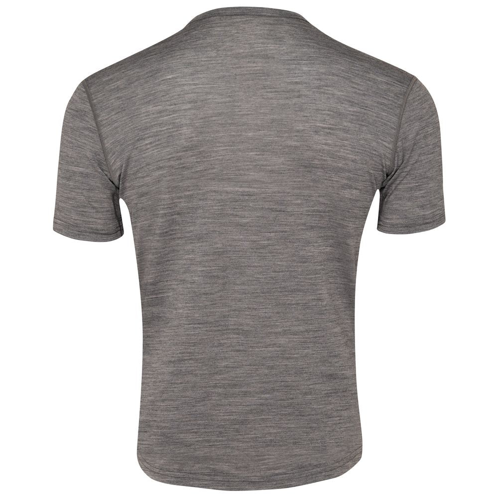 Isobaa | Mens Merino 150 Short Sleeve Crew (Charcoal) | Gear up for performance and comfort with Isobaa's technical Merino short-sleeved top.