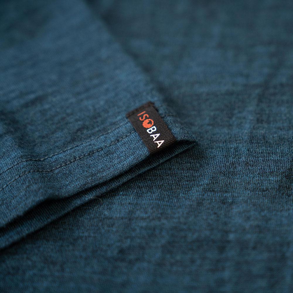 Isobaa | Mens Merino 150 V-Neck Tee (Petrol) | Embark on new adventures with Isobaa's superfine Merino V-neck Tee.