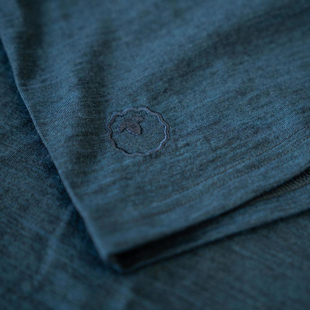 Isobaa | Mens Merino 150 V-Neck Tee (Petrol) | Embark on new adventures with Isobaa's superfine Merino V-neck Tee.