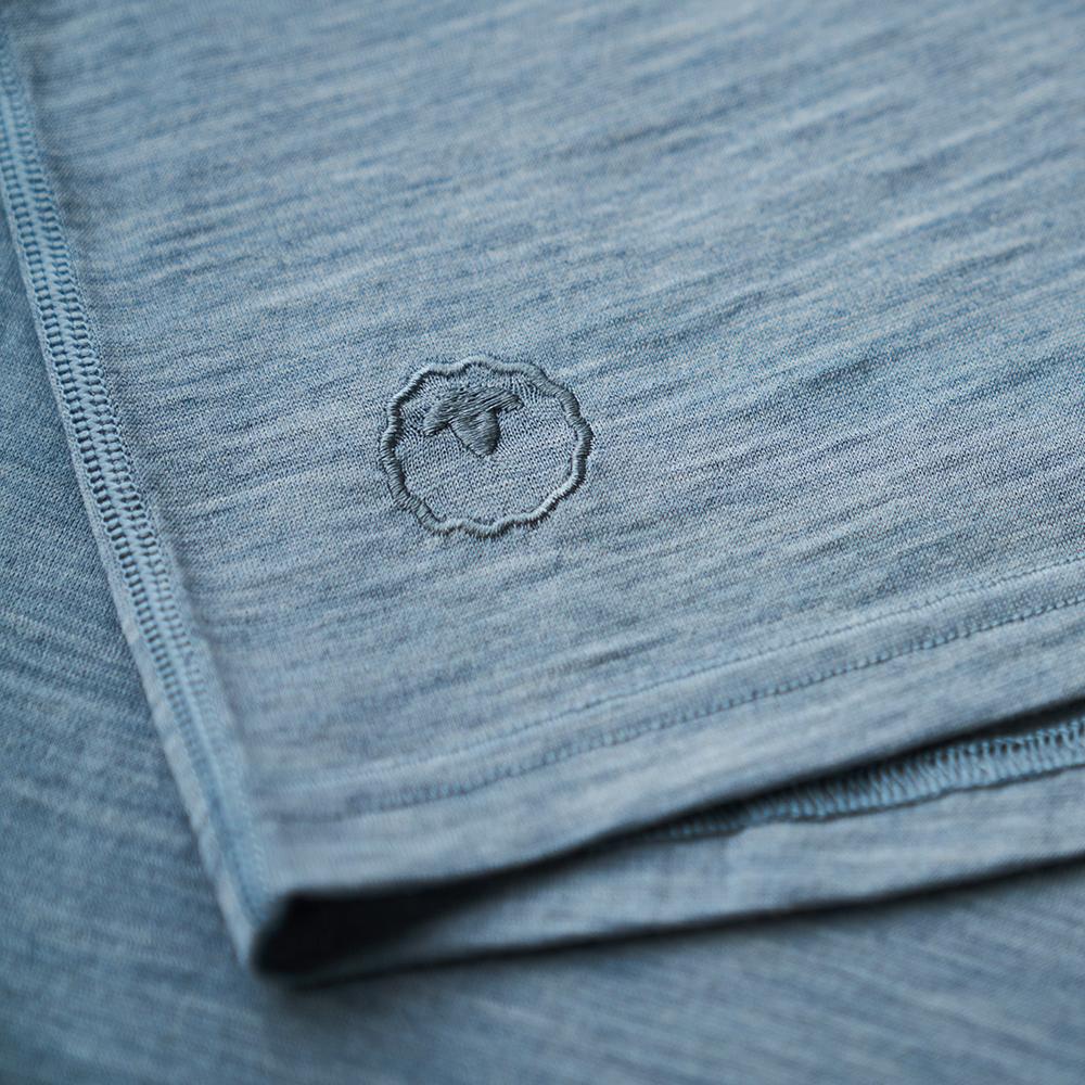 Isobaa | Mens Merino 150 V-Neck Tee (Sky) | Embark on new adventures with Isobaa's superfine Merino V-neck Tee.