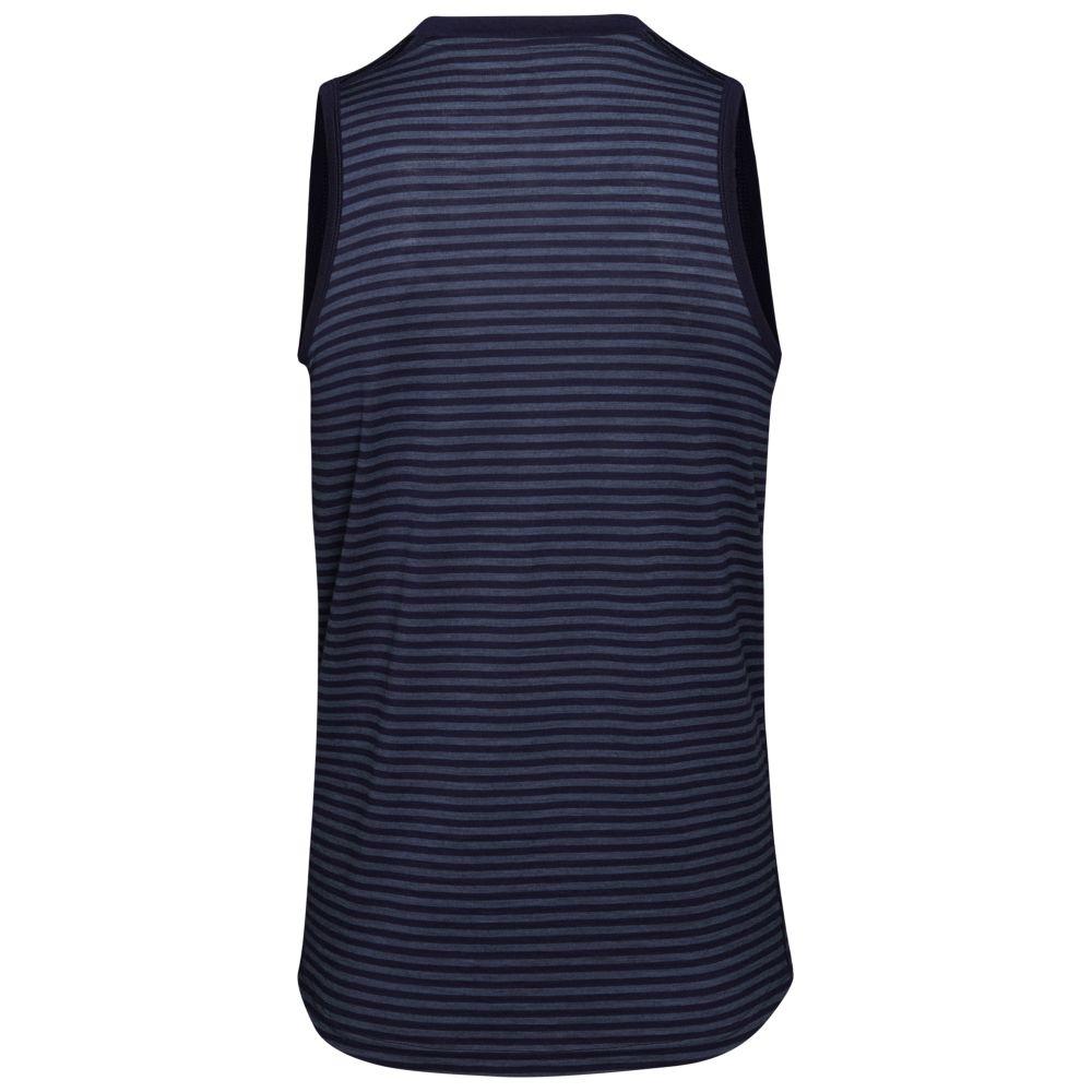 Mens Merino 150 Vest (Mini Stripe Navy/Denim) | Isobaa