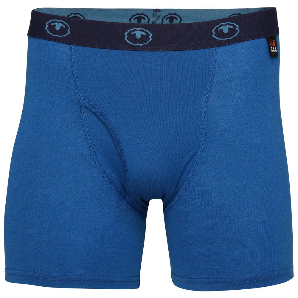 Isobaa | Mens Merino 180 Boxers (Blue) | Ditch itchy, sweaty underwear and discover the game-changing comfort of Merino wool boxers.