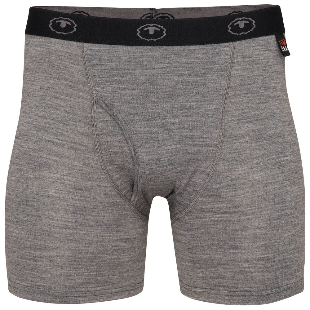 Isobaa | Mens Merino 180 Boxers (Charcoal) | Ditch itchy, sweaty underwear and discover the game-changing comfort of Merino wool boxers.