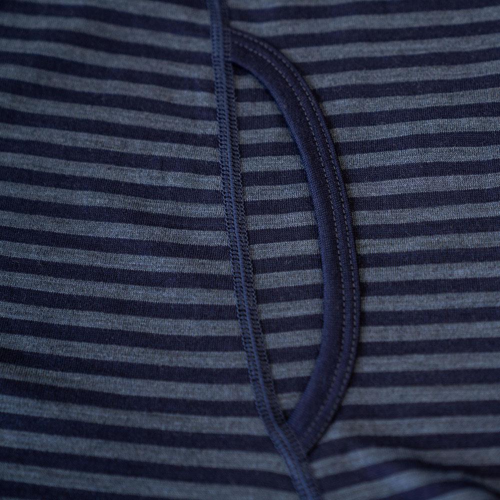 Isobaa | Mens Merino 180 Boxers (Mini Stripe Navy/Denim) | Ditch itchy, sweaty underwear and discover the game-changing comfort of Merino wool boxers.