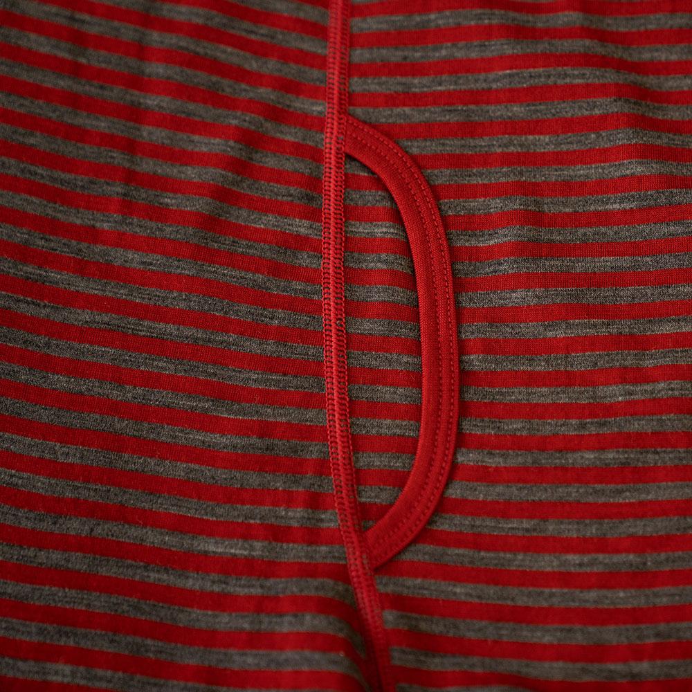 Isobaa | Mens Merino 180 Boxers (Mini Stripe Red/Smoke) | Ditch itchy, sweaty underwear and discover the game-changing comfort of Merino wool boxers.