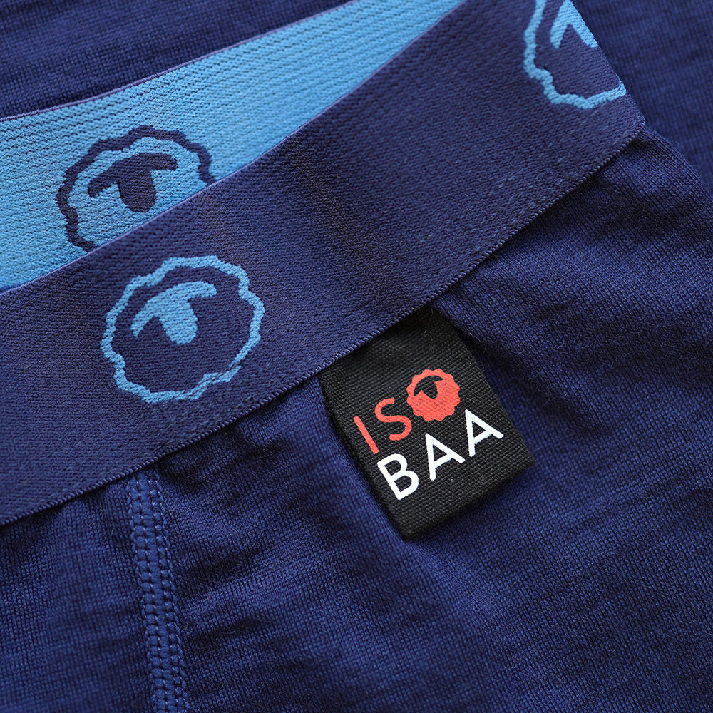 Isobaa | Mens Merino 180 Boxers (Navy) | Ditch itchy, sweaty underwear and discover the game-changing comfort of Merino wool boxers.