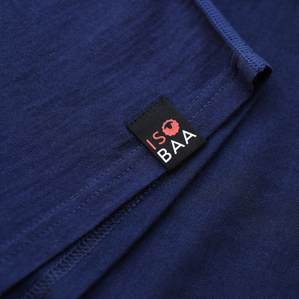 Isobaa | Mens Merino 180 Long Sleeve Crew (Navy) | Get outdoors with the ultimate Merino wool long-sleeve top.