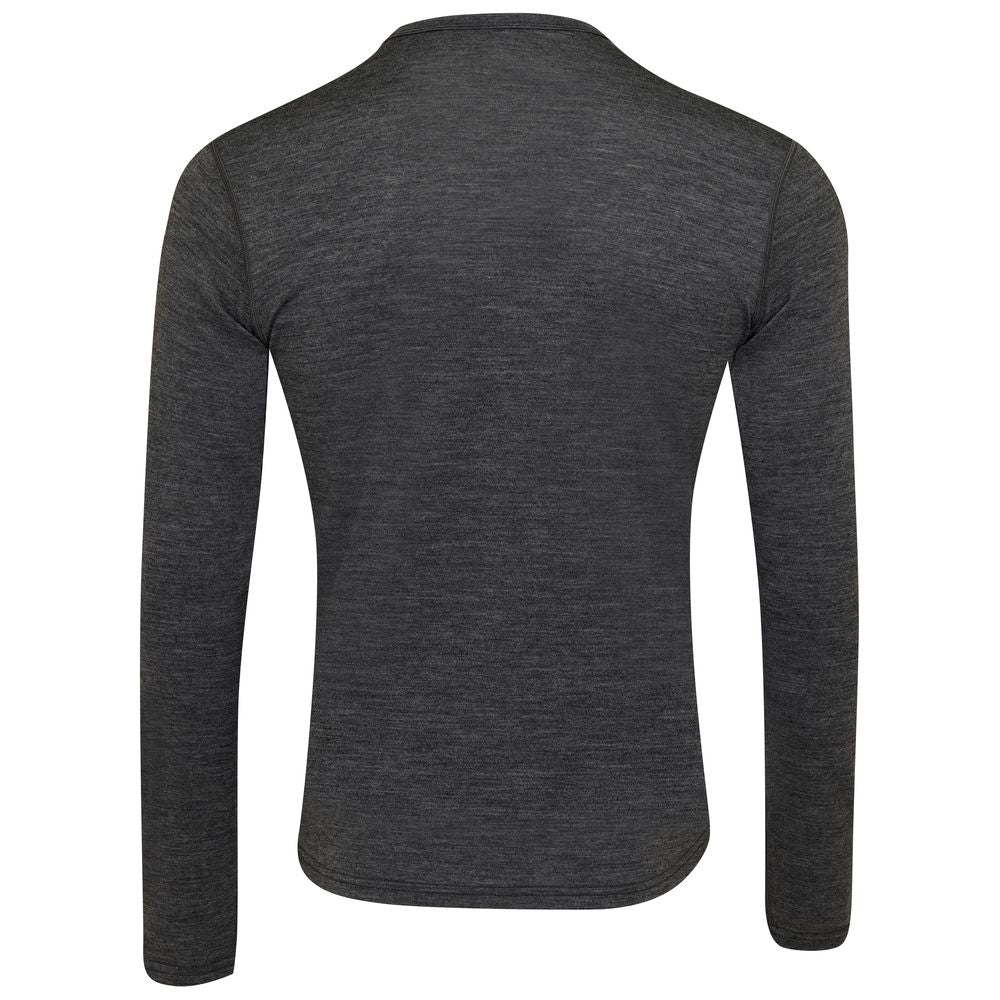 Isobaa | Mens Merino 180 Long Sleeve Crew (Smoke) | Get outdoors with the ultimate Merino wool long-sleeve top.