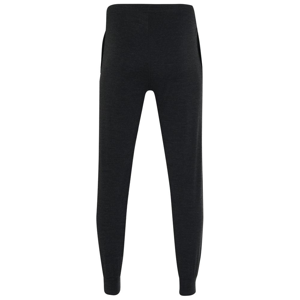 Isobaa | Mens Merino Blend 200 PJ Joggers (Black Melange) | Our superfine Merino blend joggers.