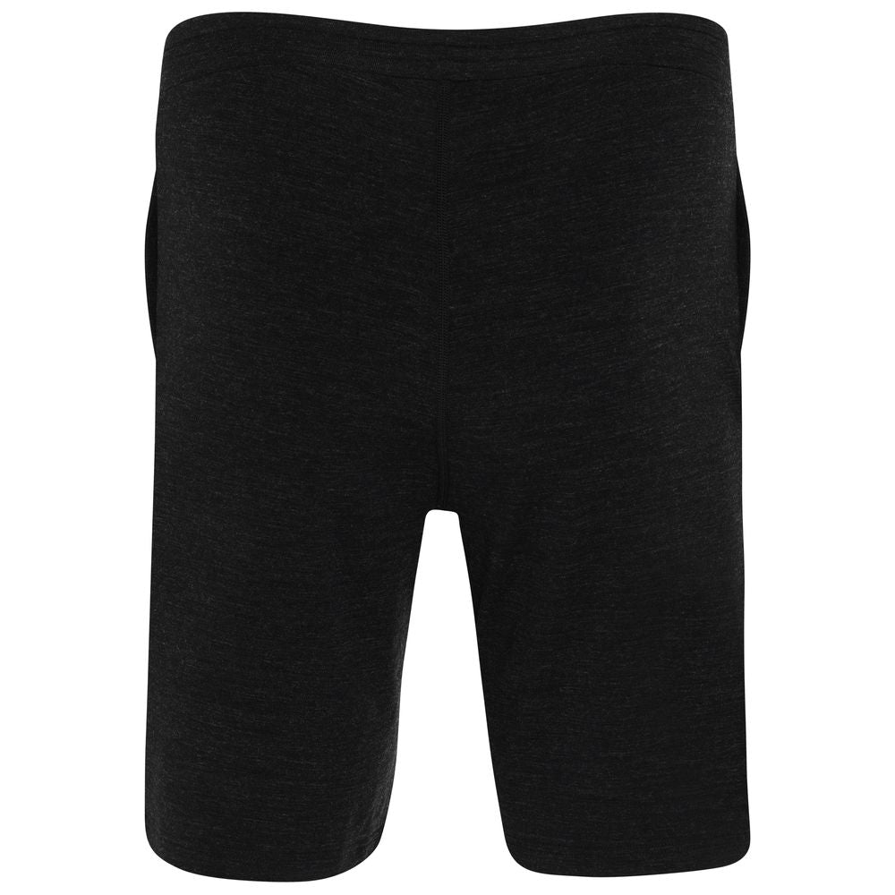 Isobaa | Mens Merino Blend 200 PJ Shorts (Black Melange) | Discover breathable comfort with our Merino blend shorts.