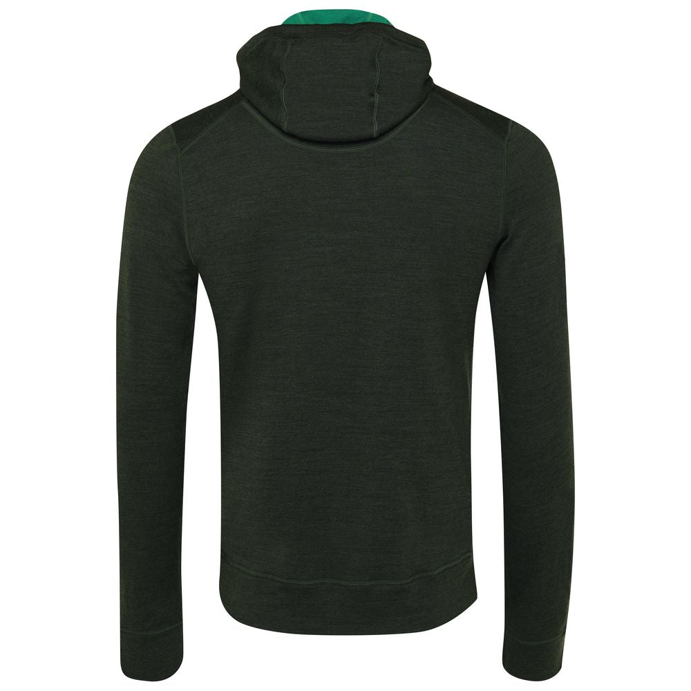 Isobaa | Mens Merino 260 Casual Hoodie (Forest) | The best in warmth and versatility: Isobaa 260gm midweight Merino wool hoodie.