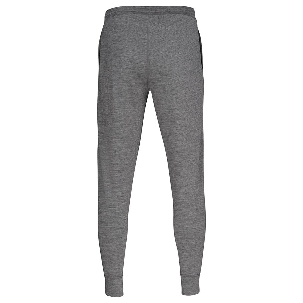 Isobaa | Mens Merino 260 Lounge Cuffed Joggers (Charcoal/Orange) | Discover unparalleled comfort and versatility with our luxurious 260gm Merino wool lounge joggers.