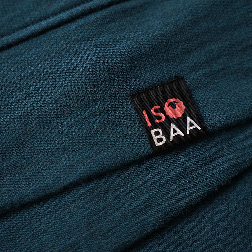 Isobaa | Mens Merino 260 Lounge Hoodie (Petrol/Lime) | Experience the best in comfort and performance with our midweight 260gm Merino wool pullover hoodie.