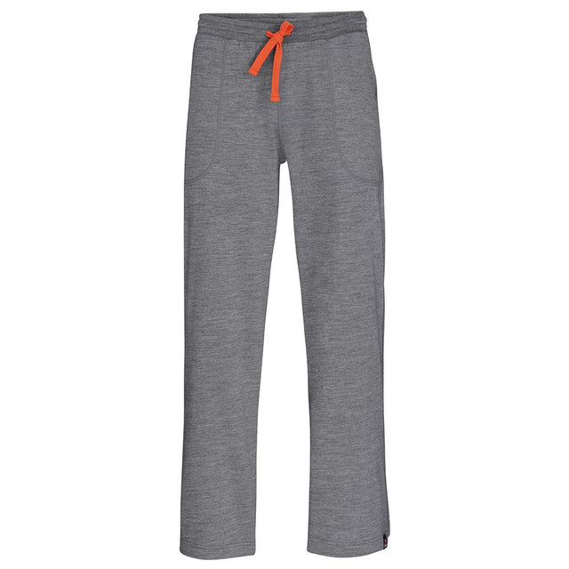 Isobaa | Mens Merino 260 Lounge Loose Joggers (Charcoal/Orange) | Isobaa 260gm Merino wool lounge joggers.