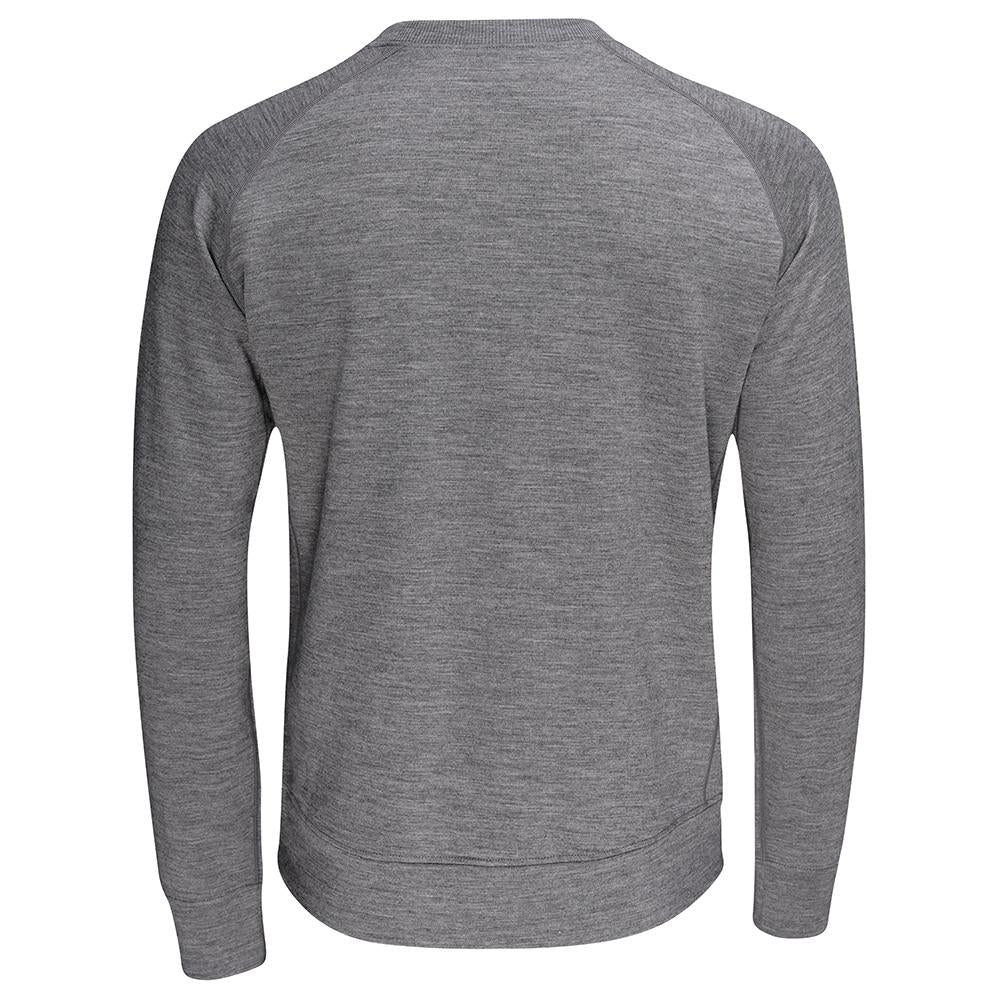 Isobaa | Mens Merino 260 Lounge Sweatshirt (Charcoal) | The ultimate 260gm Merino wool sweatshirt – Your go-to for staying cosy after chilly runs, conquering weekends in style, or whenever you crave warmth without bulk.