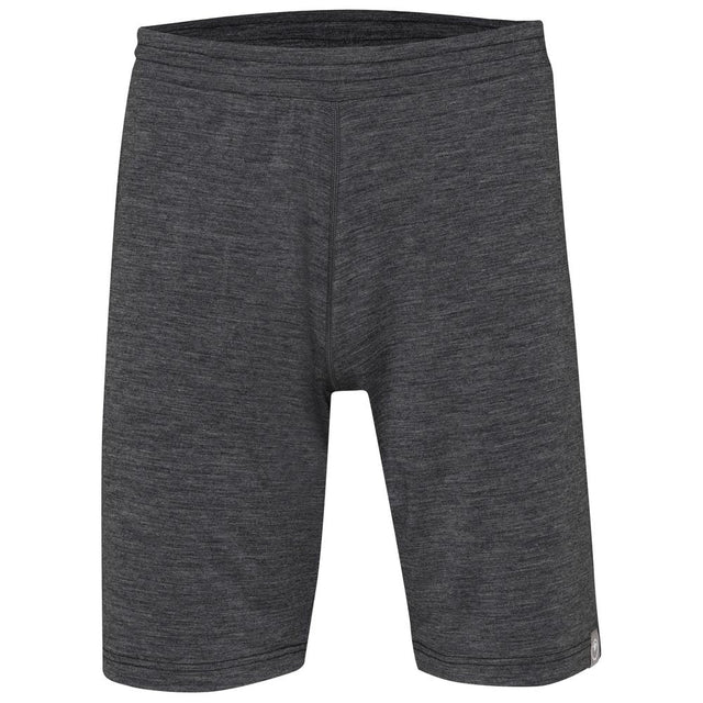Isobaa | Mens Merino Blend 200 PJ Shorts (Smoke Melange) | Discover breathable comfort with our Merino blend shorts.