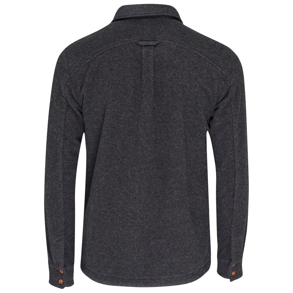 Isobaa | Mens Merino Blend Mountain Shirt (Smoke) | Conquer trails, peaks, and urban adventures with this high-performance Merino blend overshirt.