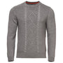 Mens Merino Cable Sweater (Charcoal)