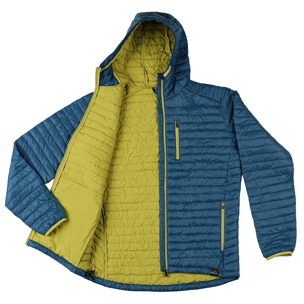 Isobaa Mens Merino Wool Insulated Jacket (Petrol/Lime)
