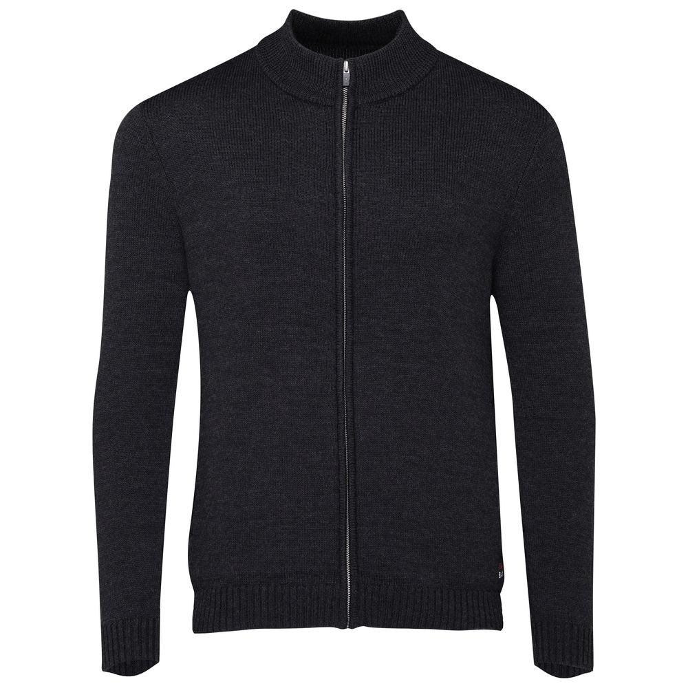 Isobaa | Mens Merino Zip Sweater (Black) | Discover exceptional warmth, comfort, and everyday versatility with our extrafine Merino wool sweater.