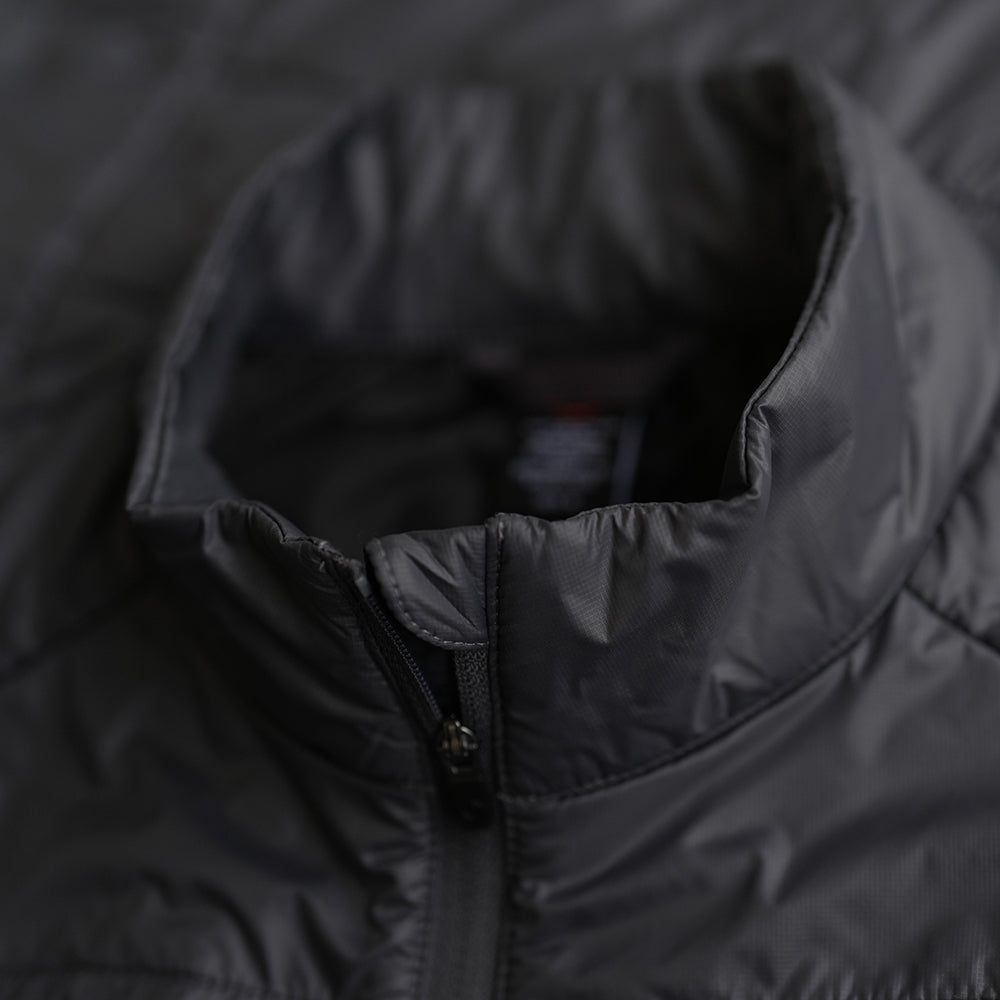 Isobaa | Mens Packable Insulated Jacket (Smoke/Black) | Exceptional warmth, packable convenience, and sustainable design with our lightweight Merino wool jacket.