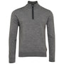 Mens Zip Neck Sweater (Charcoal/Smoke)