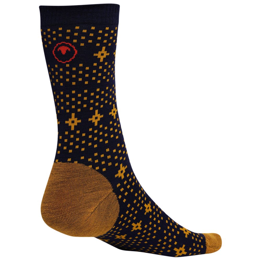 Isobaa | Merino Blend Festive Socks (3 Pack - Navy/Smoke/Red) | Festive feet await! Chase away the winter chill with Isobaa's Merino blend festive socks (3-pack).