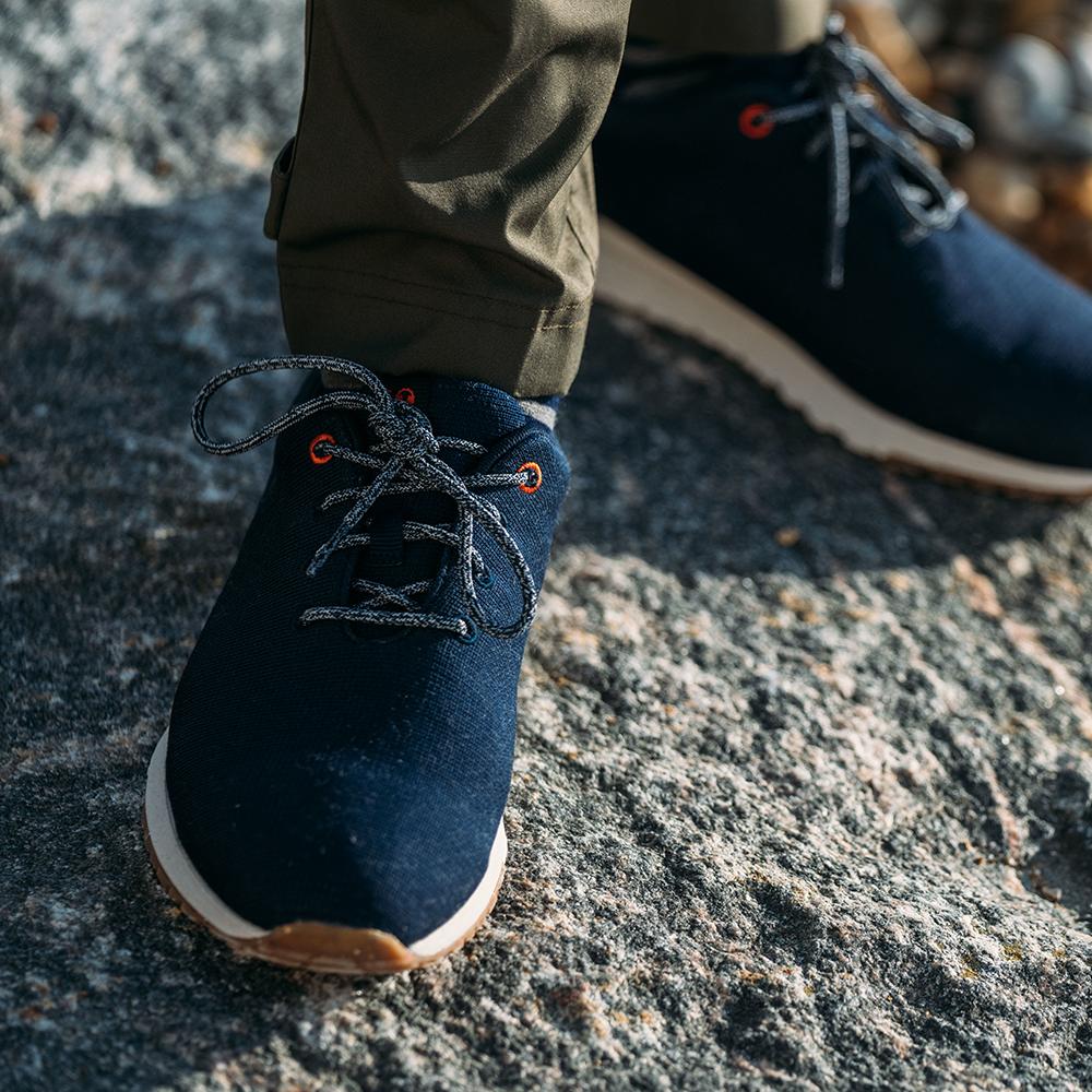 Isobaa | Merino Blend Trainers (Navy) | Conquer trails, city commutes, and everything in between with Isobaa's Merino blend trainers.