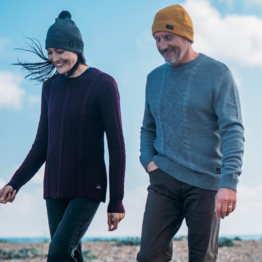 Isobaa | Merino Bobble Beanie (Smoke) | Stay warm and stylish with Isobaa's extra-fine Merino bobble beanie! Its cosy warmth, playful bobble, and classic rib-knit design will make it your go-to winter essential for hikes, city strolls, and everything in between.