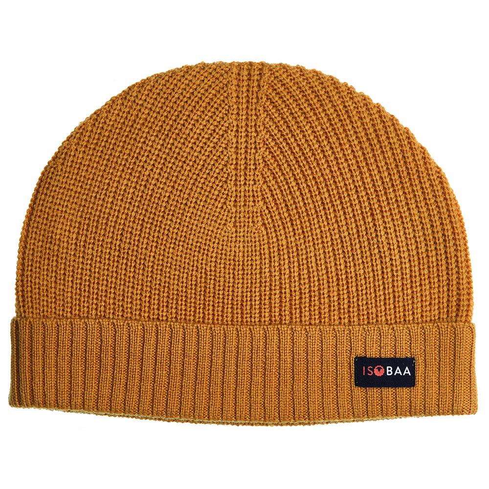 Isobaa | Merino Fisherman Beanie (Mustard) | From mountain trails to city streets, our extra-fine Merino fisherman beanie delivers classic style and unmatched comfort.