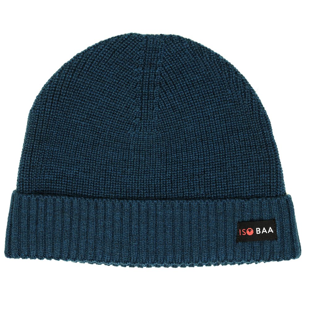 Isobaa | Merino Fisherman Beanie (Petrol) | From mountain trails to city streets, our extra-fine Merino fisherman beanie delivers classic style and unmatched comfort.