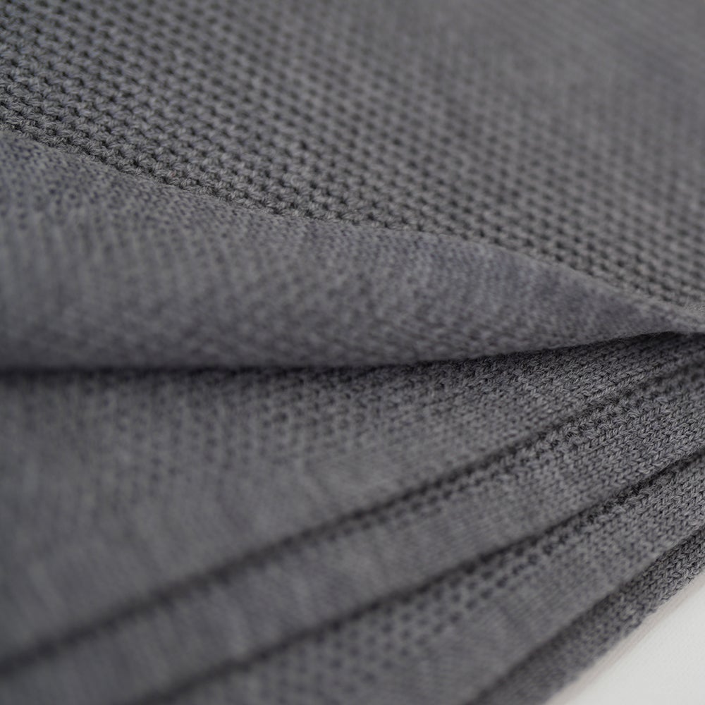 Isobaa | Merino Honeycomb Shawl (Charcoal) | Chase away the chill in style with Isobaa's extra-fine Merino shawl.