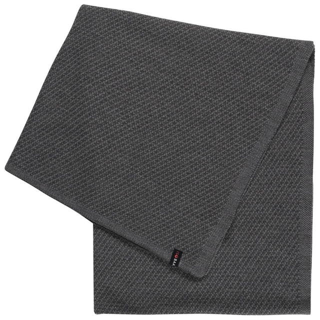 Isobaa | Merino Jacquard Shawl (Charcoal/Smoke) | Beat the chill with Isobaa's luxuriously soft Merino shawl.