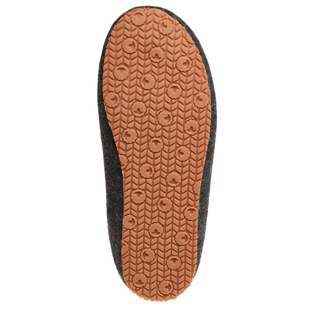 Isobaa | Merino Wool Blend Slippers (Smoke/Orange) | Comfort that lasts – Isobaa's Merino blend slippers are your companions for relaxation both indoors and out.