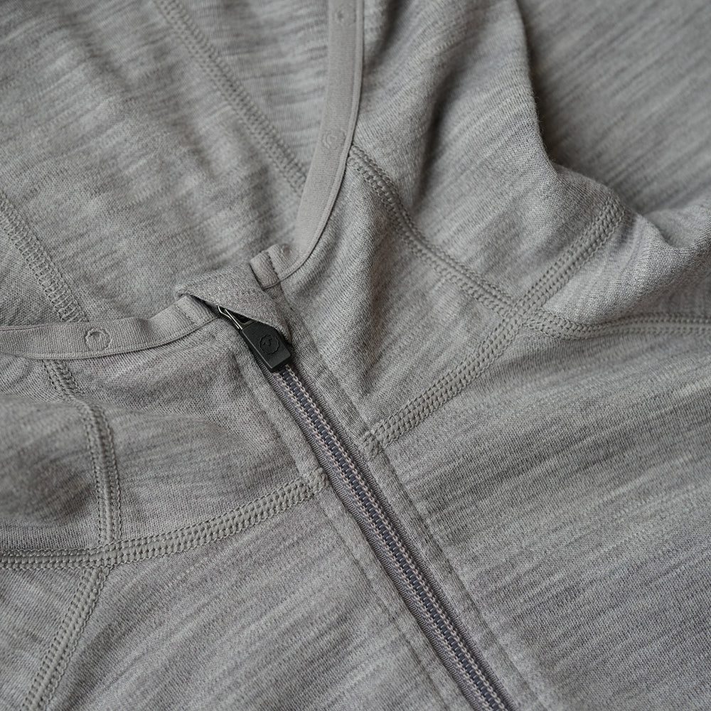 Isobaa | Womens IsoSoft 240 Hoodie (Grey) | For chilly trailheads, post-workout cool-downs, and cosy weekends.