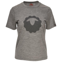 Womens Merino 150 Emblem Tee (Charcoal)