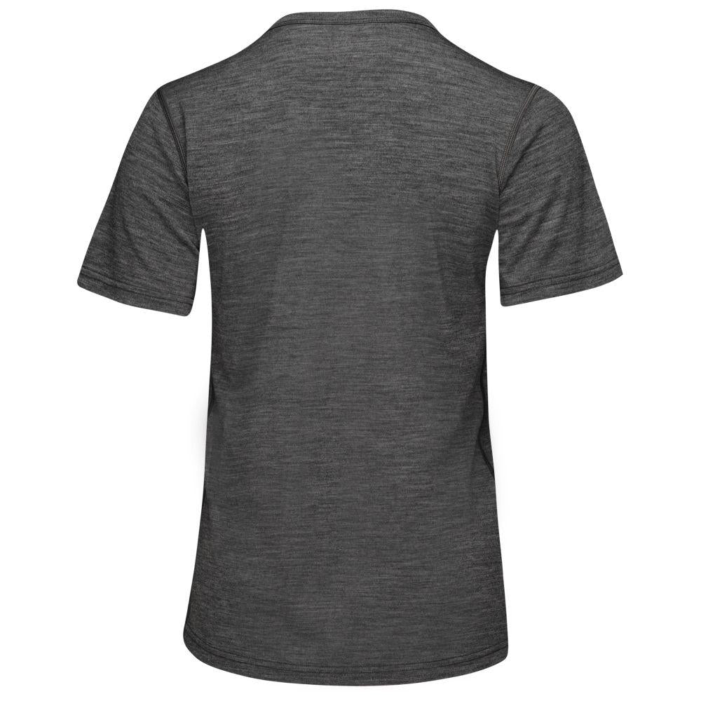 Isobaa | Womens Merino 150 Mountains Tee (Smoke) | Gear up for adventure with our superfine Merino Tee.