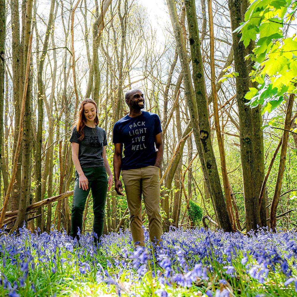 Isobaa | Womens Merino 150 Mountains Tee (Smoke) | Gear up for adventure with our superfine Merino Tee.