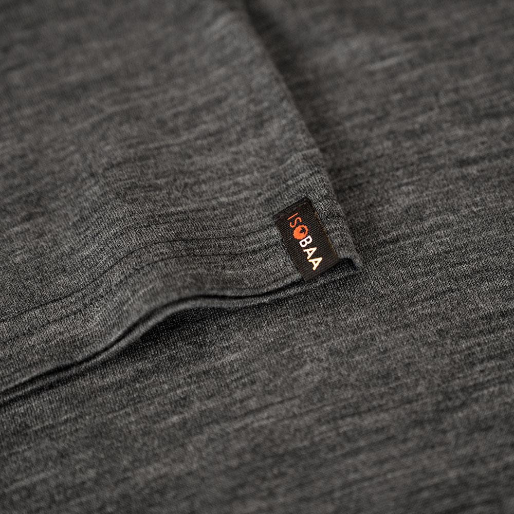 Isobaa | Womens Merino 150 Mountains Tee (Smoke) | Gear up for adventure with our superfine Merino Tee.