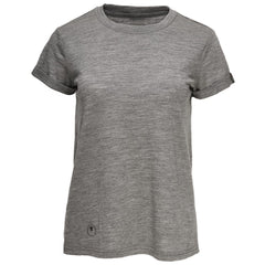 Womens Merino 150 Roll Sleeve Tee (Charcoal)